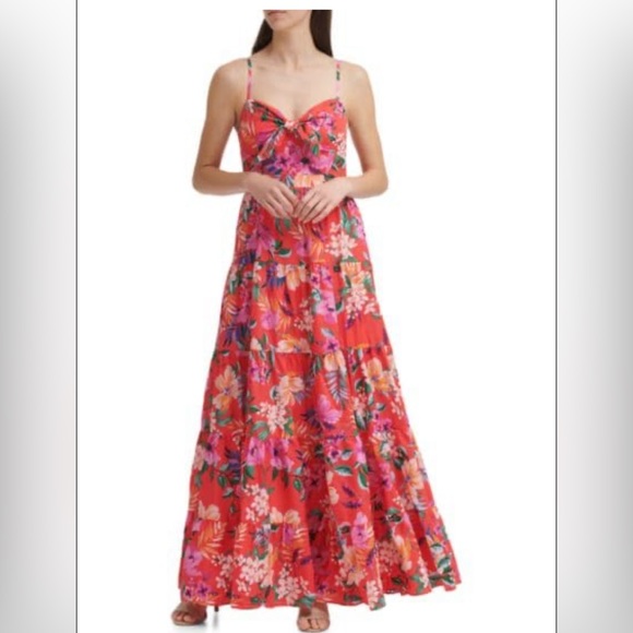Eliza J Dresses & Skirts - Eliza J Tiered Floral Print Maxi Dress NWOT